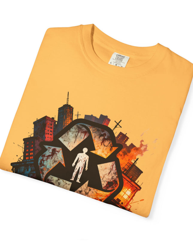 The 'Recycle More Humans!' Urban  Unisex Garment-Dyed T-shirt