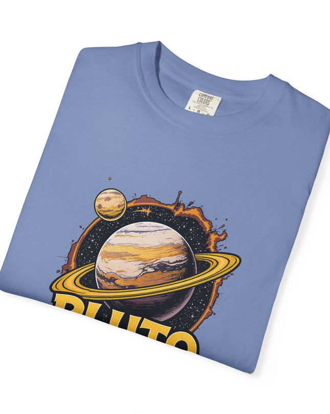 The 'Pluto, Never Forget!' Cart  Unisex Garment-Dyed T-shirt