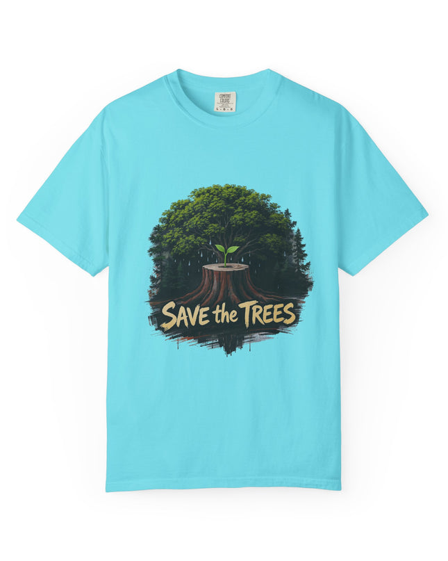 The  'Save The Trees!'  Crying Trees Unisex Garment-Dyed T-shirt