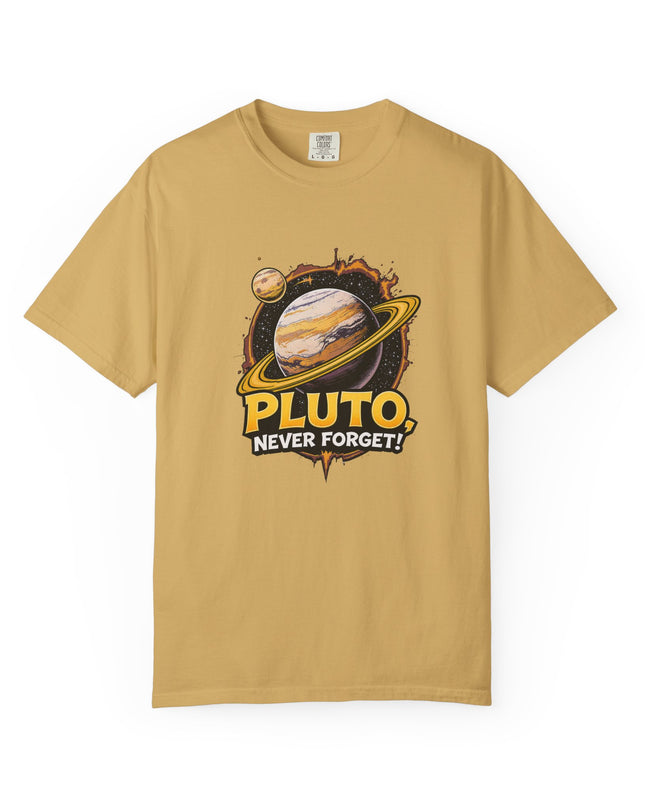The 'Pluto, Never Forget!' Cart  Unisex Garment-Dyed T-shirt