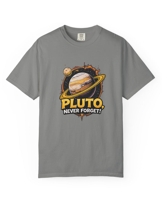 The 'Pluto, Never Forget!' Cart  Unisex Garment-Dyed T-shirt