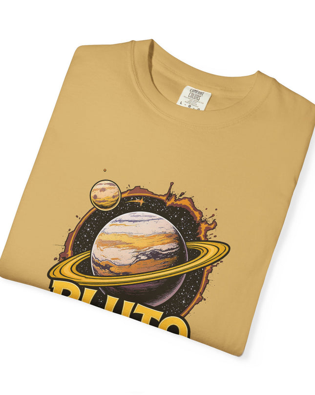 The 'Pluto, Never Forget!' Cart  Unisex Garment-Dyed T-shirt