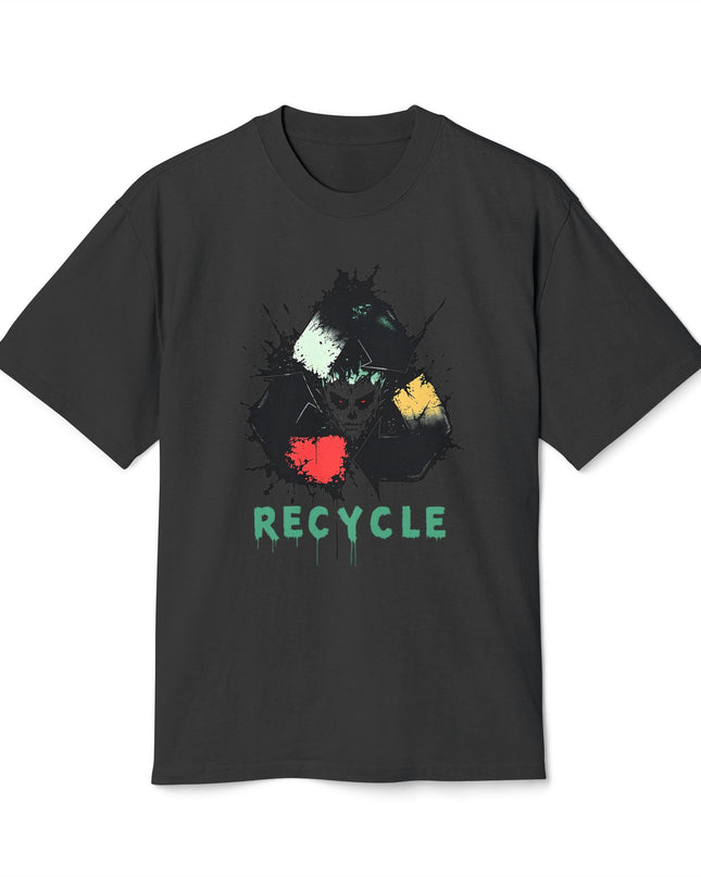 The 'Recycle More Humans' v2 T-Shirt, Eco-Friendly Graphic Tee, Save the Earth Apparel, Sustainable Clothing, Upcycled Materials Shirt