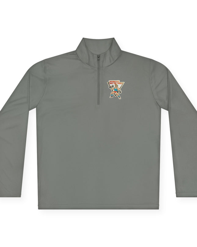 The 'Workout Like The 1980s' Muscle Man Quarter-Zip Pullover