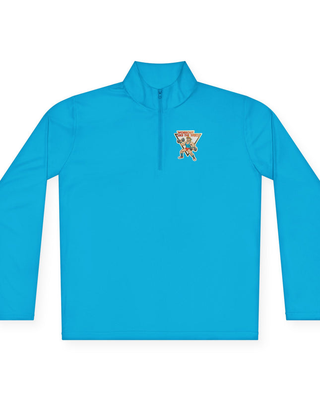 The 'Workout Like The 1980s' Muscle Man Quarter-Zip Pullover